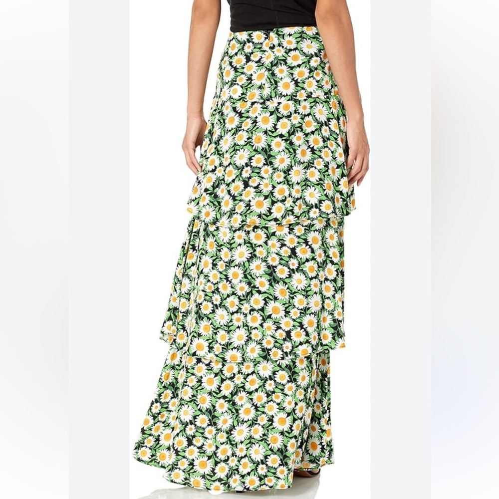AFRM Ditsy Floral Sabine High Rise Tiered Ruffle Breezy Maxi Dress Skirt S / M - Picture 2 of 11